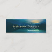 月明かりのヨガ瞑想三日月の敬礼 スキニー名刺 (裏面)