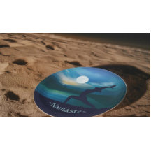 月明かりのヨガ瞑想三日月の敬礼