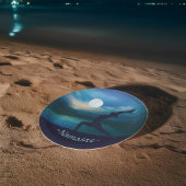 月明かりのヨガ瞑想三日月の敬礼 ペーパープレート