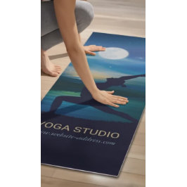 月明かりのヨガ瞑想三日月の敬礼 ヨガマット