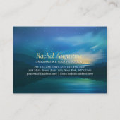 月明かりのヨガ瞑想三日月の敬礼 割引カード (裏面)