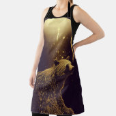 月明かりの上の熊 エプロン (インサイチュ)