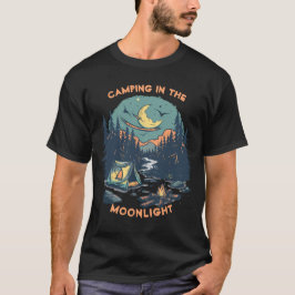 月明かりの下でのクラシックキャンプ Tシャツ