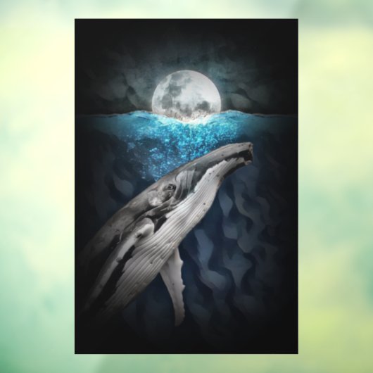 月明かりの下でクジラ ウィンドウサイン (シート3)