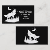 月明かりの下でコヨーテが遠吠え 名刺 (正面/裏面)