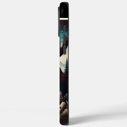 月明かりの下でムース Case-Mate iPhoneケース (裏面 / 左)