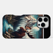 月明かりの下でムース iPhoneケース (裏面横)
