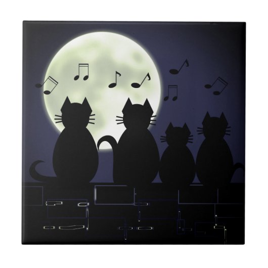 月明かりの下で動く タイル (正面)