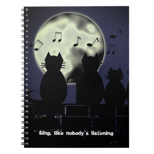 月明かりの下で動く ノートブック (正面)