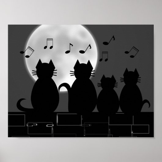 月明かりの下で動く ポスター (正面)