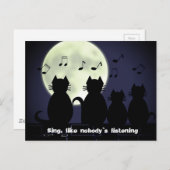 月明かりの下で動く ポストカード (正面/裏面)