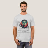 月明かりの下で叫ぶ自由 Tシャツ (正面フル)