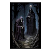 月明かりの下で寒気が淡い色のする ポスター (正面)