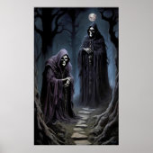 月明かりの下で寒気が淡い色のする ポスター (正面)