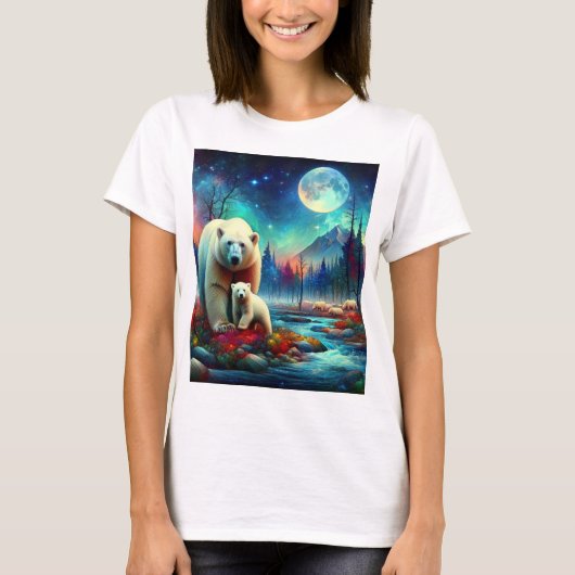 月明かりの下で極の優雅さ Tシャツ (正面)
