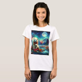 月明かりの下で極の優雅さ Tシャツ (正面フル)