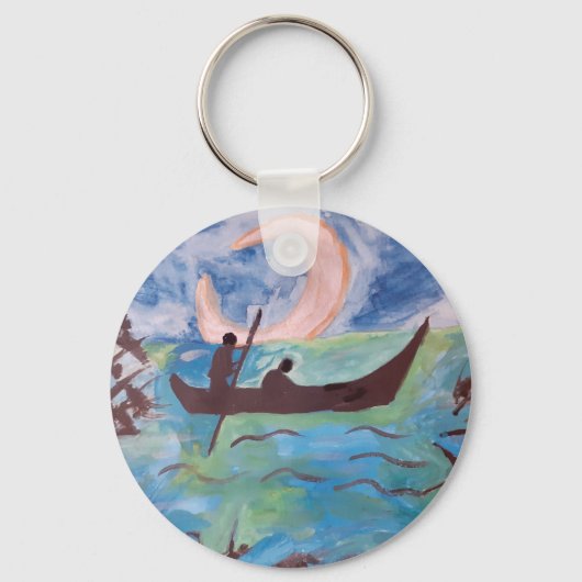 月明かりの下で航海 キーホルダー (正面)