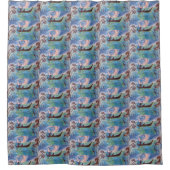 月明かりの下で航海 シャワーカーテン (正面)