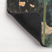 月明かりの下のオレンジポピー マウスパッド (コーナー)