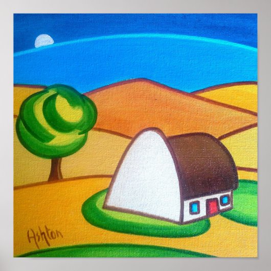 月明かりの下の木 ポスター (正面)