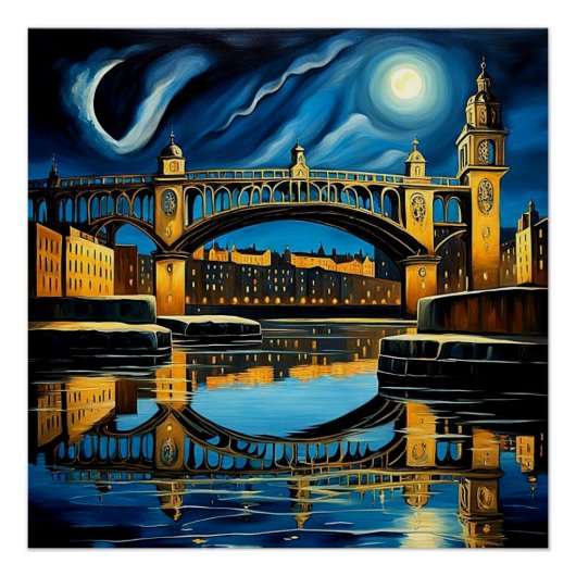 月明かりの下の橋2 ポスター (正面)