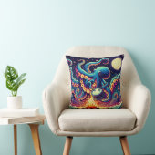 月明かりの下遊で焚き火によってタコの太鼓を叩く クッション (椅子)