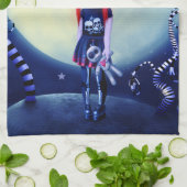 月明かりの不整合 キッチンタオル (折り畳み)