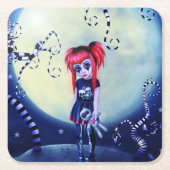 月明かりの不整合 スクエアペーパーコースター (正面)