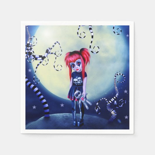 月明かりの不整合 スタンダードカクテルナプキン (正面)