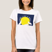 月明かりの中でオオカミ狼オオカミみたいに吠えろ!T-シャツ Tシャツ (正面)