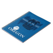 月明かりの中でクマ – ヴィンテージ旅行ポスター ノートブック (左側)