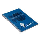 月明かりの中でクマ – ヴィンテージ旅行ポスター ノートブック (右側)