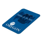 月明かりの中でクマ – ヴィンテージ旅行ポスター マグネット (左側)