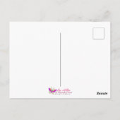 月明かりの中でステンドグラス蓮が花 ポストカード (裏面)