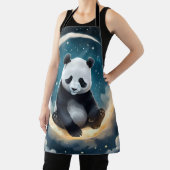 月明かりの中で夢を見る：パンダの天のセレナーデ エプロン (インサイチュ)