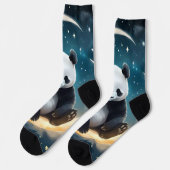 月明かりの中で夢を見る:パンダの天のセレナーデ ソックス (左)