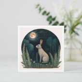 月明かりの中で幸せなウサギ 招待状 (スタンド正面)