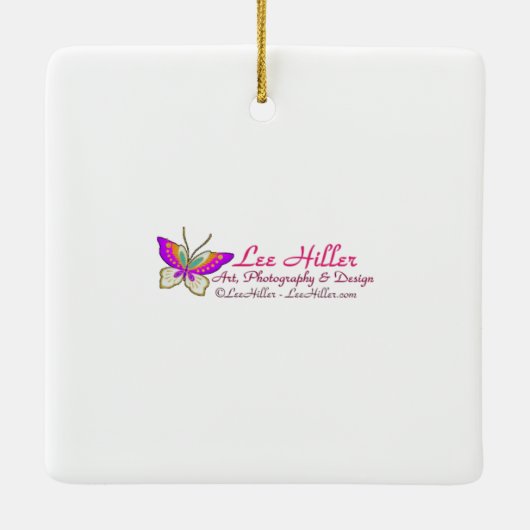 月明かりの中で暮らす原子未来的な宇宙黒猫 セラミックオーナメント (裏面)