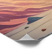 月明かりの中で暮らす原子未来的な宇宙黒猫 ポスター (角)