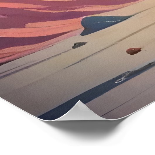 月明かりの中で暮らす原子未来的な宇宙黒猫 ポスター (角)