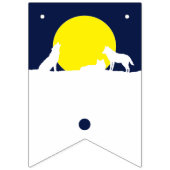 月明かりの中で狼みんな吠えろ!バント バンティングフラッグ (第1の旗)