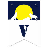 月明かりの中で狼みんな吠えろ!バント バンティングフラッグ (第3の旗)