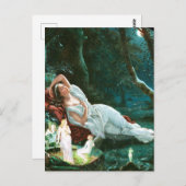 月明かりの中で眠るティターニア – シモンズ・アート ポストカード (正面/裏面)