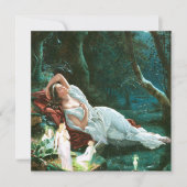 月明かりの中で眠るティターニア – シモンズ・アート 招待状 (正面)