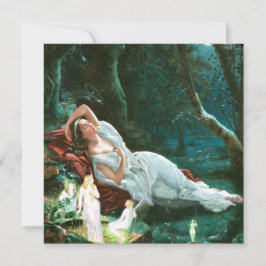 月明かりの中で眠るティターニア – シモンズ・アート 招待状