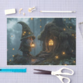 月明かりの中で魅惑された格言コテージ:ファンタジー 薄葉紙 (クラフト)