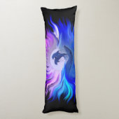 月明かりの中のイルカ ボディピロー (裏面 (縦))