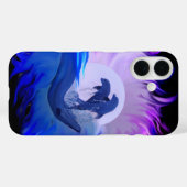 月明かりの中のイルカ Case-Mate iPhoneケース (裏面 (横))