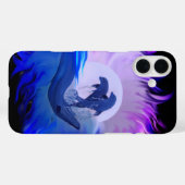 月明かりの中のイルカ Case-Mate iPhoneケース (裏面 (横))