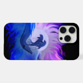 月明かりの中のイルカ iPhoneケース (裏面横)